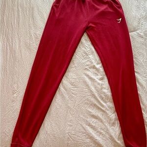Gymshark Burgundy Red TRAINING JOGGERS Sweatpants Women's Size Medium